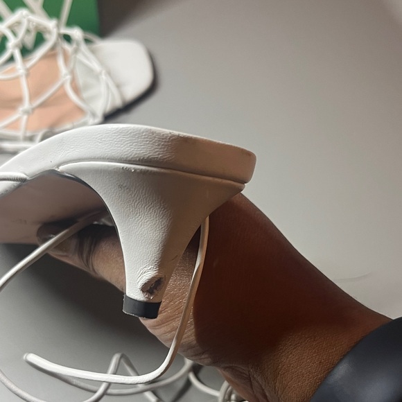 J. Crew White Strappy Heels - Picture 3 of 7